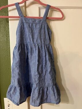 Cat & Jack Light Blue Chambray Tiered Sundress
